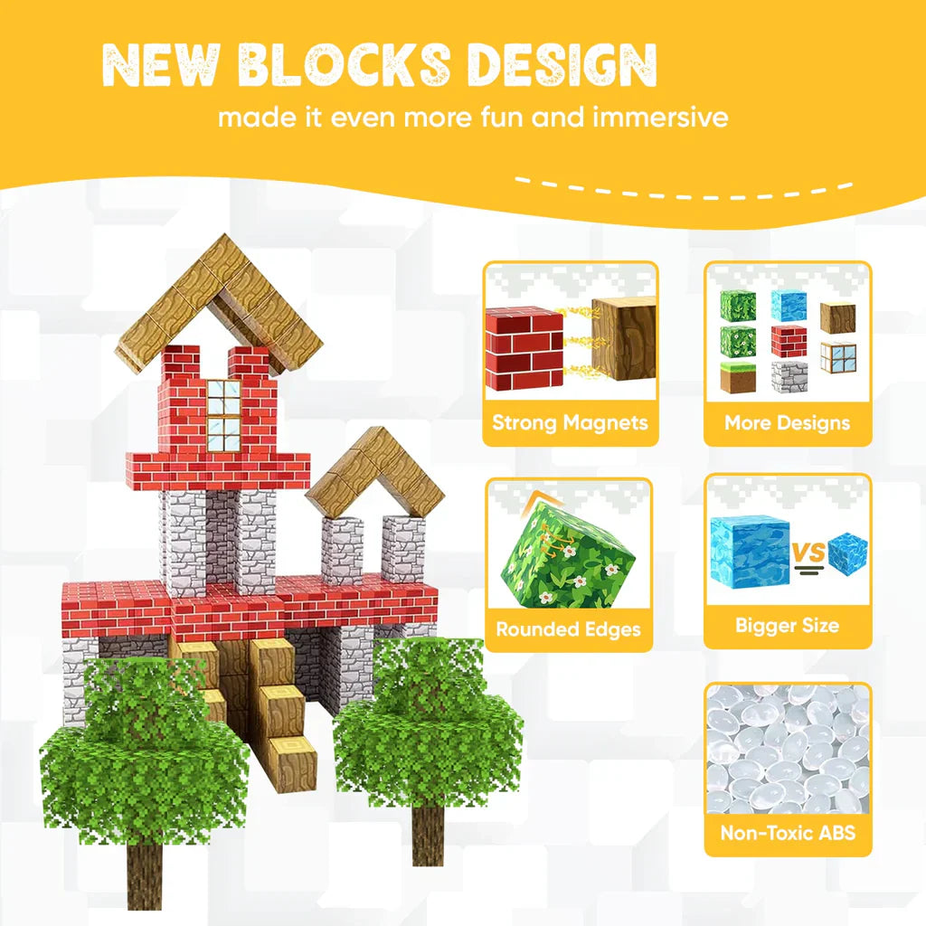 Venta™ STEM Learning Magnetic Building Blocks